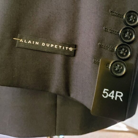 Alain Dupetit- 3pc Suit- Navy Blue -54 Reg - Picture 4 of 9